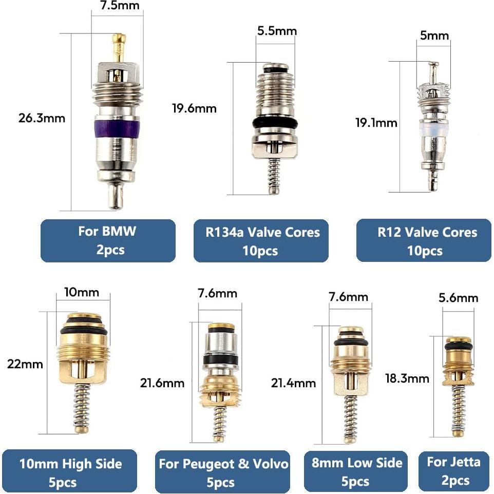 Kit de Reparación de A/C para Automóviles Saipe 270pcs