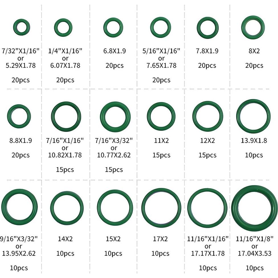 Kit de Reparación de A/C para Automóviles Saipe 270pcs