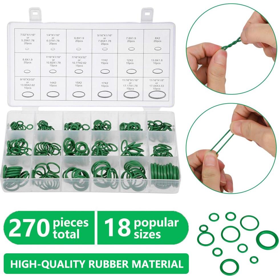 Kit de Reparación de A/C para Automóviles Saipe 270pcs