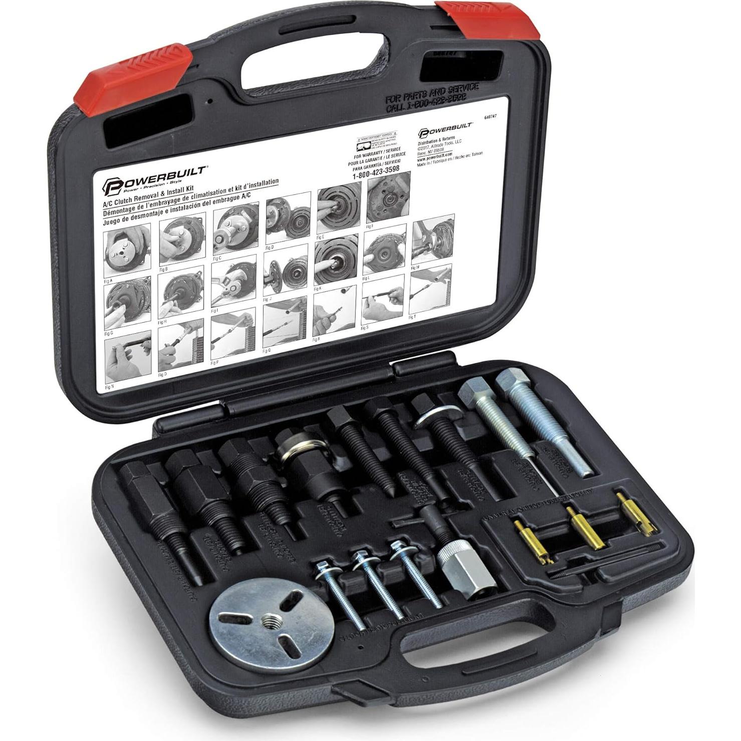 Kit de Herramientas Powerbuilt para Embrague de A/C - 22 Piezas