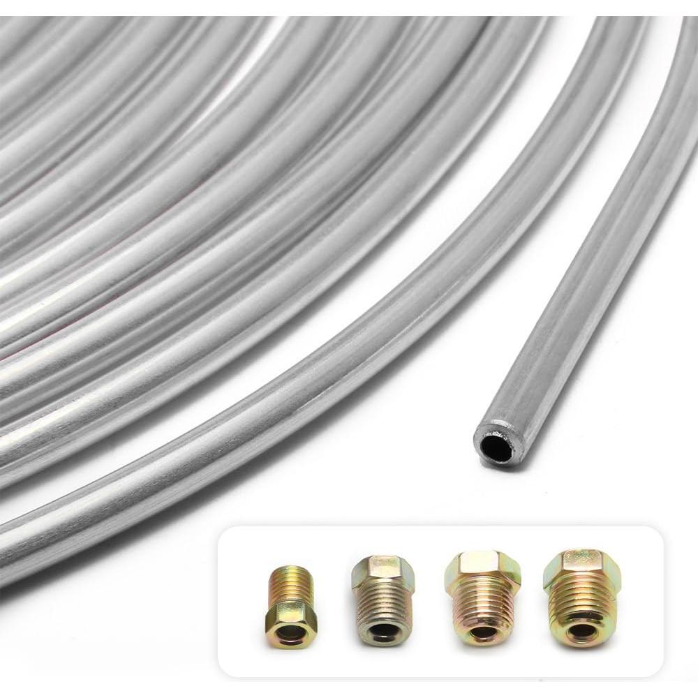 Kit de línea de freno IHOTDER 7.6m cobre zinc 16 accesorios