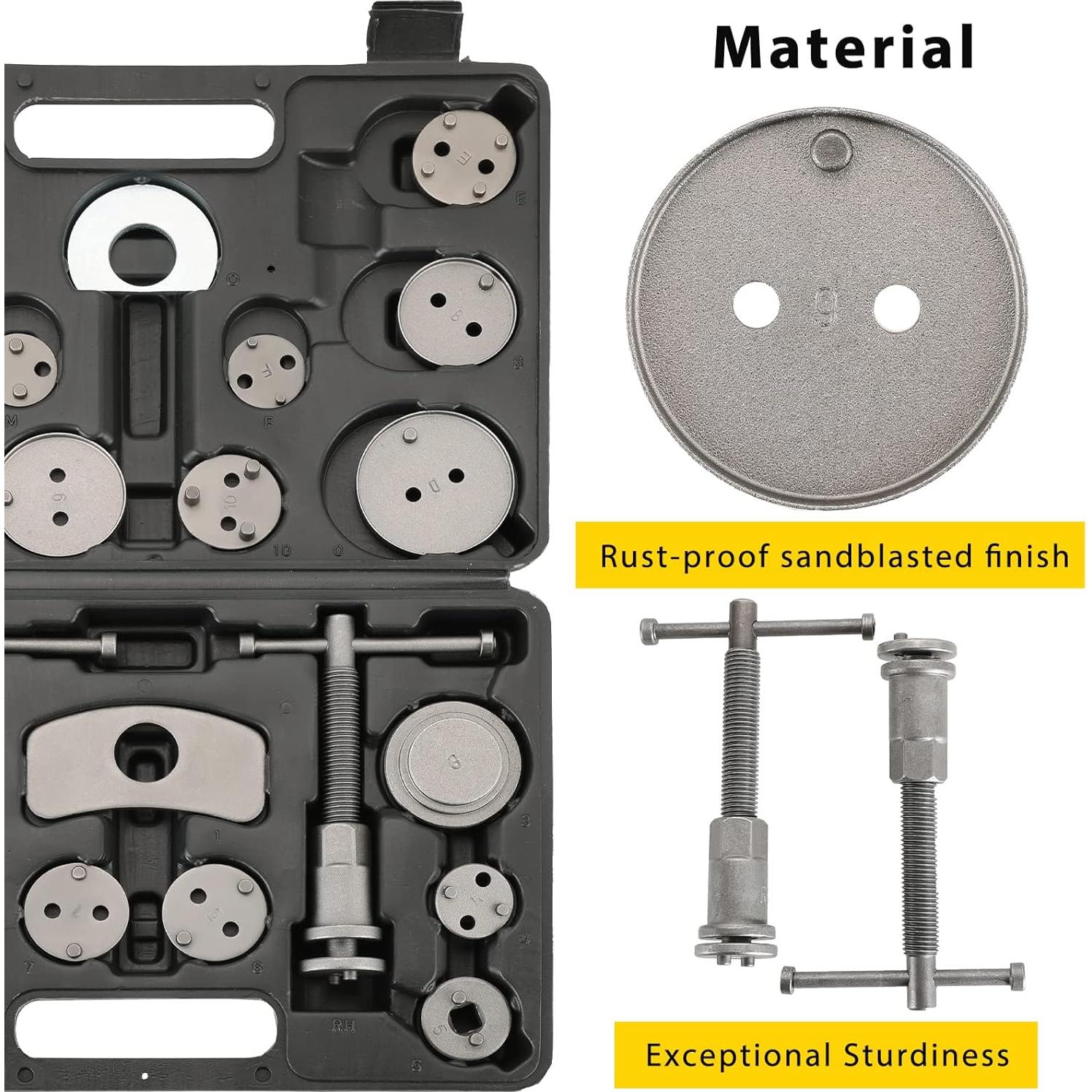 Juego de Herramientas de Compresión de Freno de Disco Acymner 24 Piezas