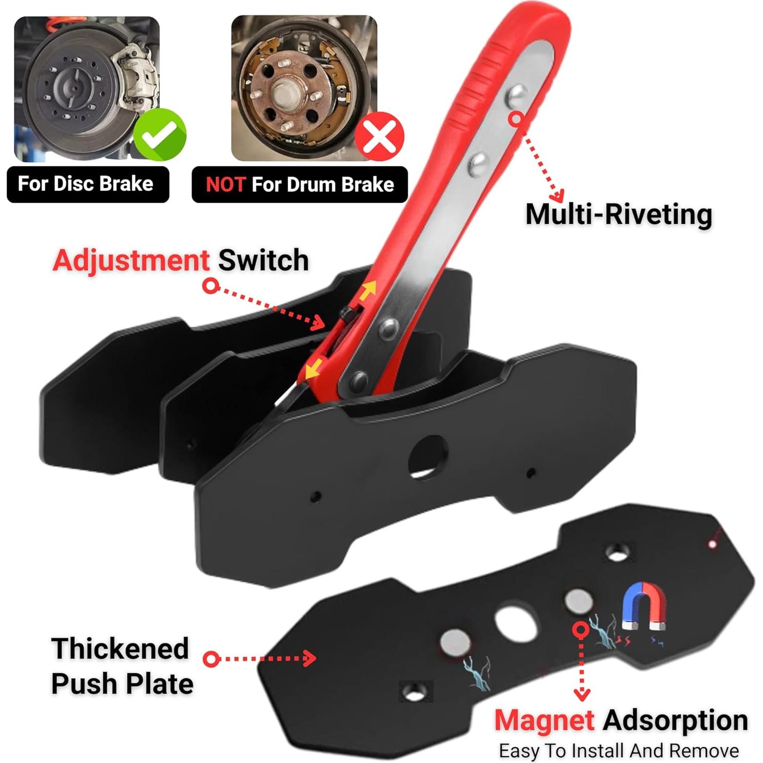 Herramienta de Compresión de Caliper de Freno GlideSpark GS28