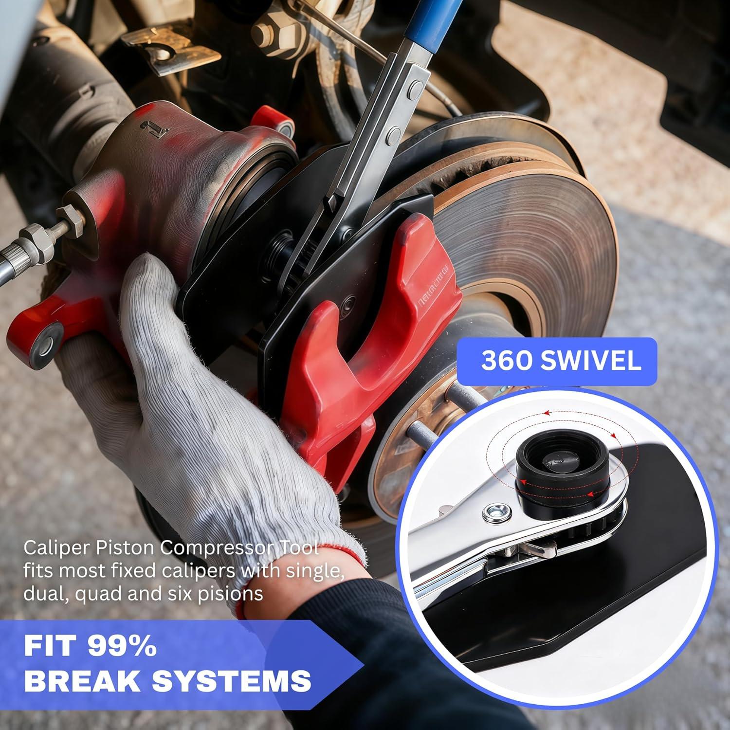 Herramienta de Compresión de Caliper de Freno GlideSpark GS46