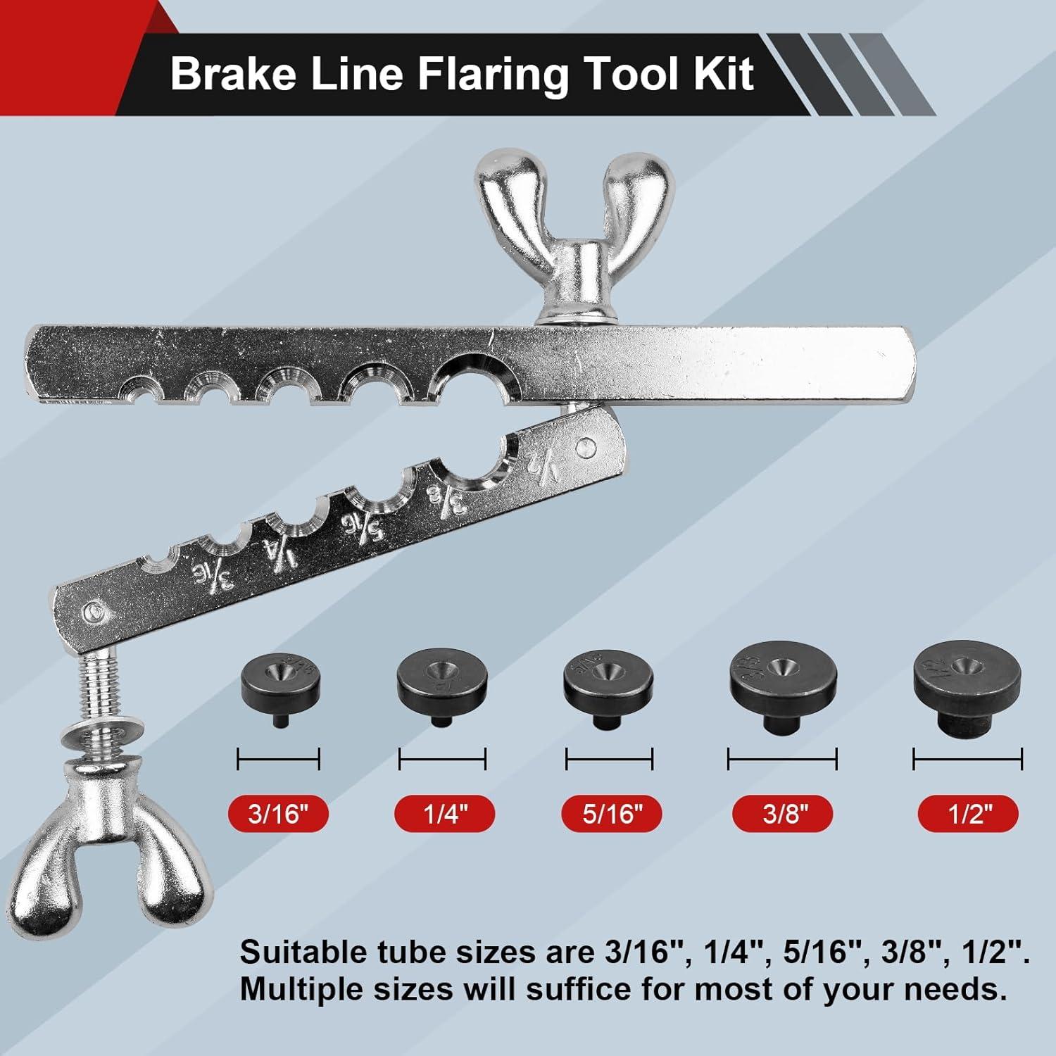 Kit de Herramientas Doblado de Líneas de Freno Clatoon 5 Adaptadores