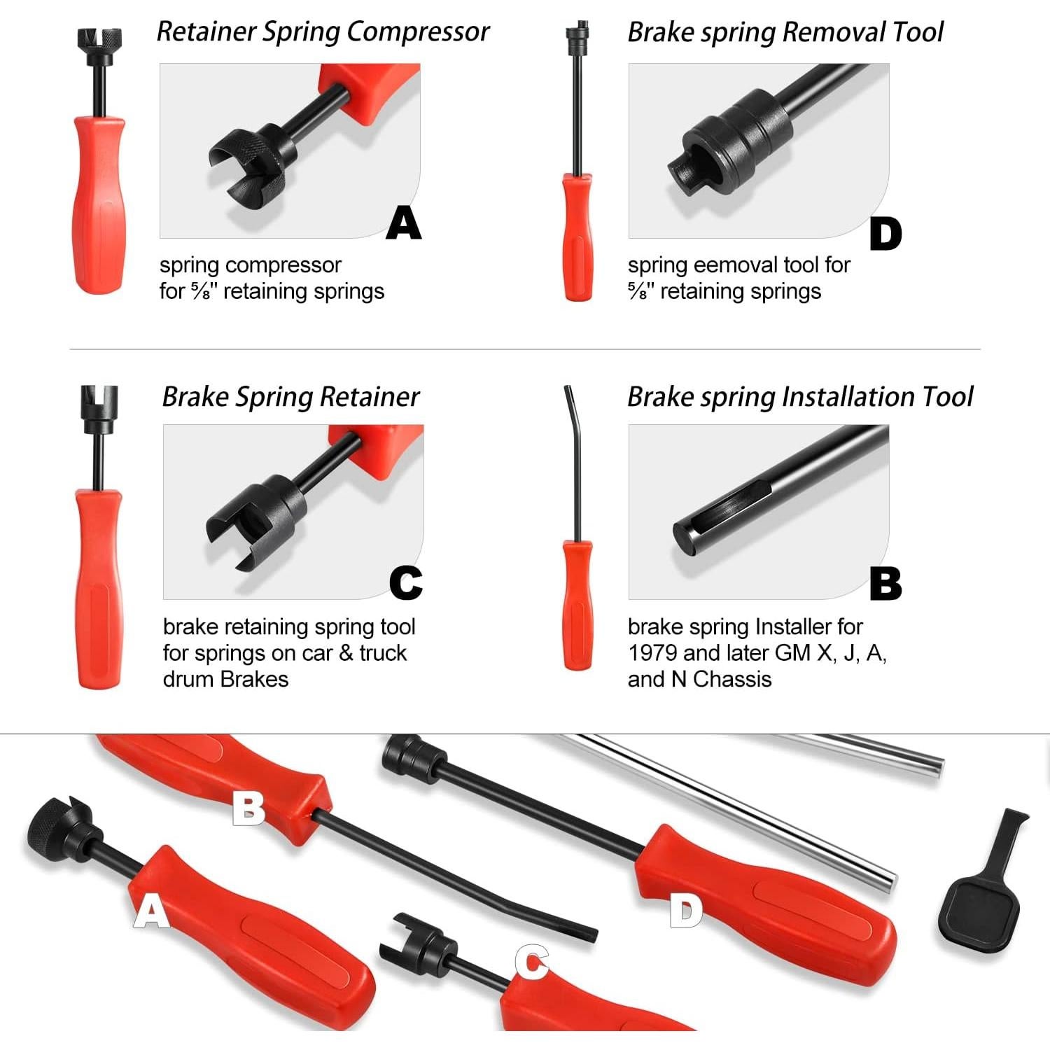 Kit de Herramientas para Frenos DNA Motoring 8 Piezas Azul