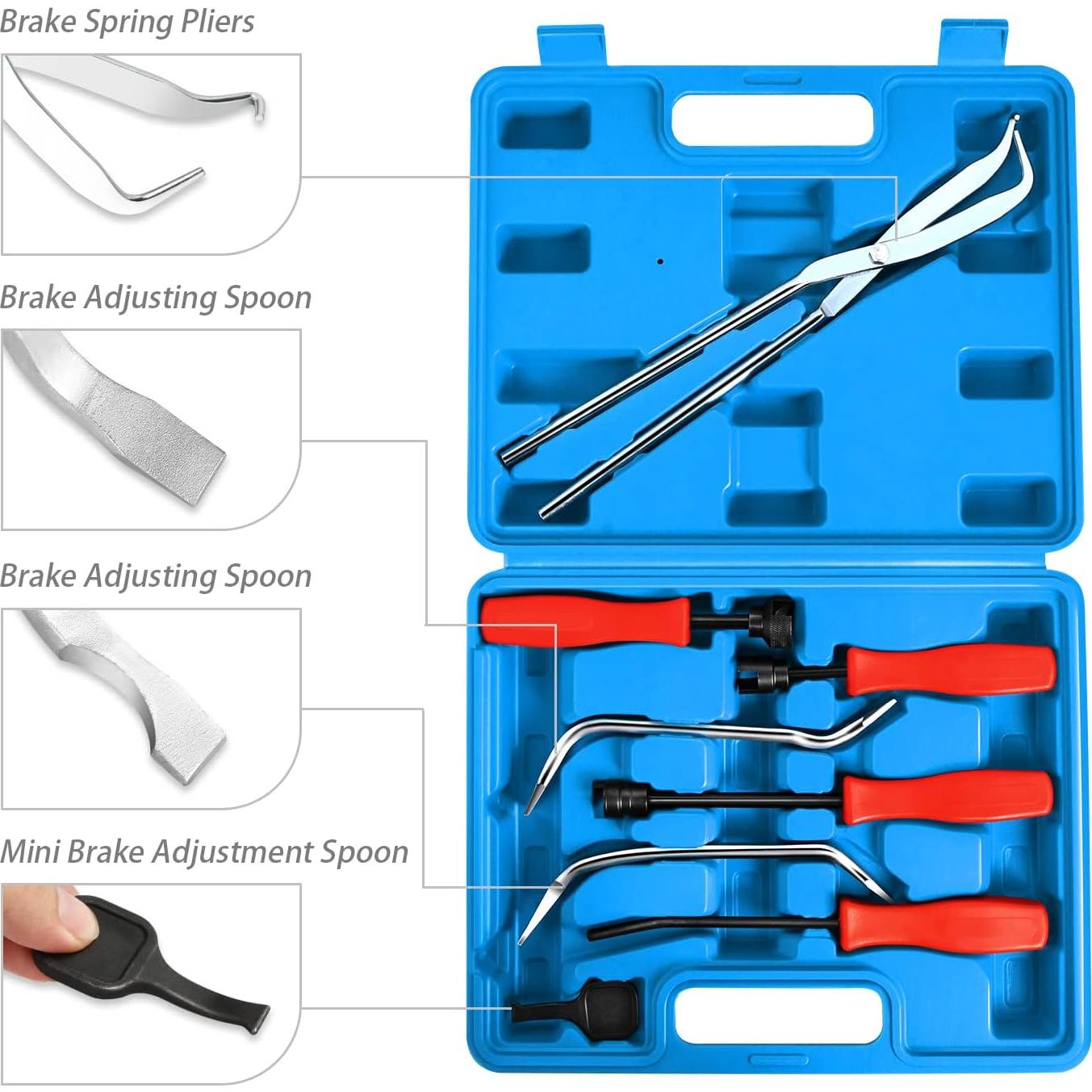 Kit de Herramientas para Frenos DNA Motoring 8 Piezas Azul