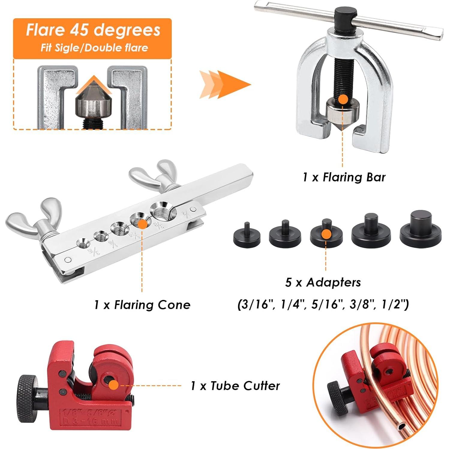 Kit de Línea de Freno 7.62m Eoppen 3/16" con Herramientas