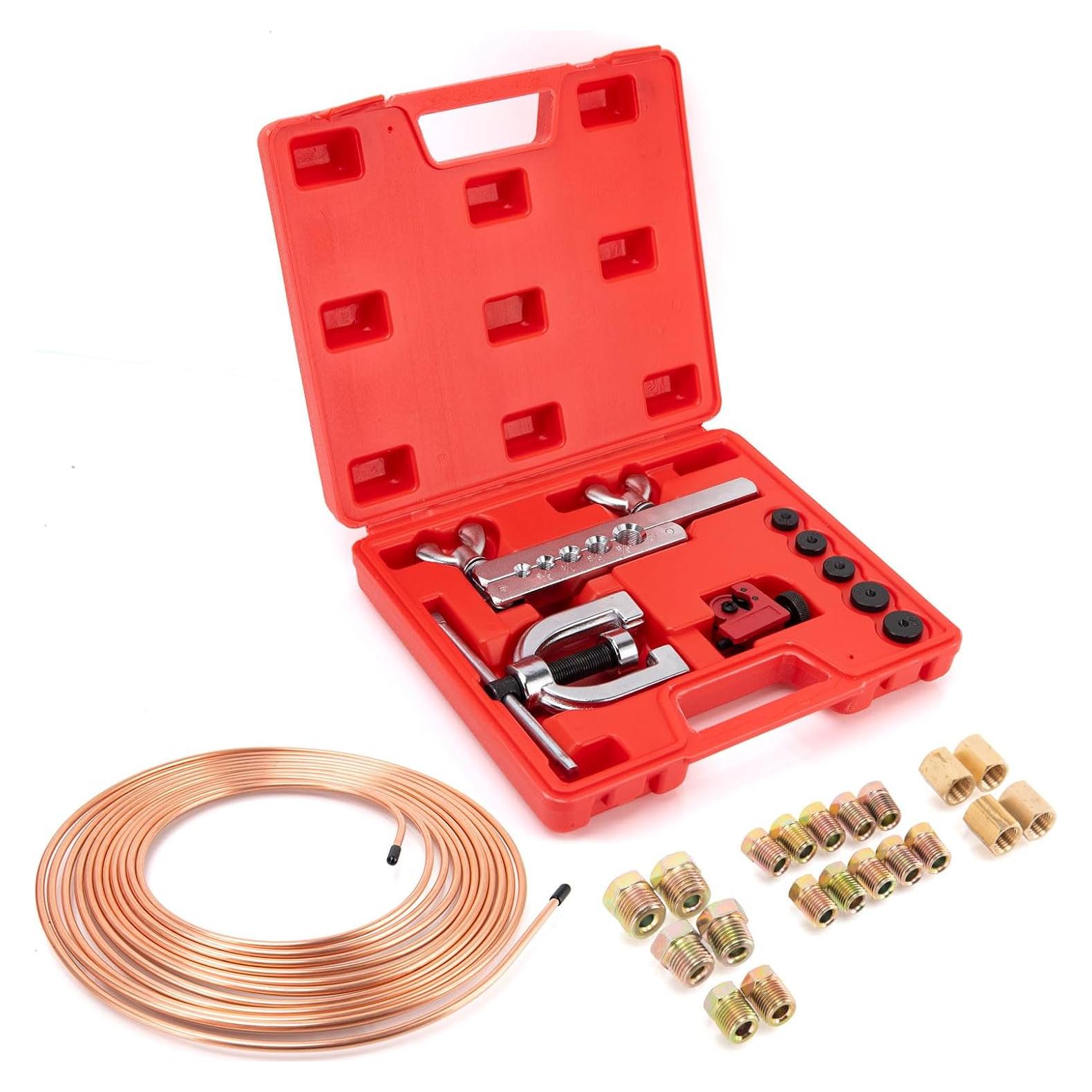 Kit de Línea de Freno Recubierto de Cobre Lucky Seven 7.62 m