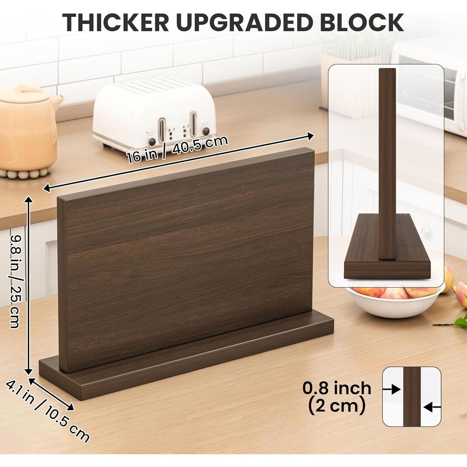 Soporte Magnético para Cuchillos THMINS de Madera 43x24.8cm