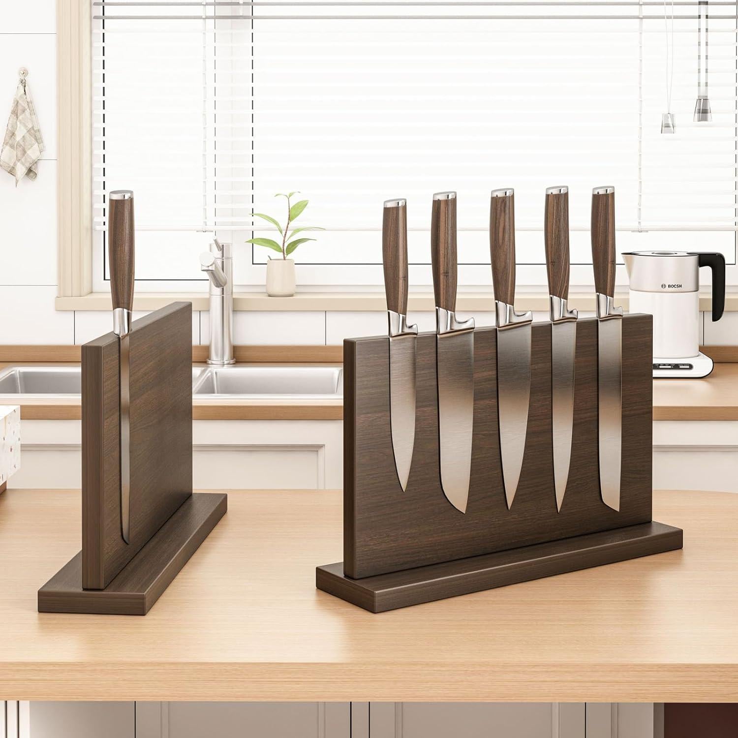 Soporte Magnético para Cuchillos THMINS de Madera 43x24.8cm