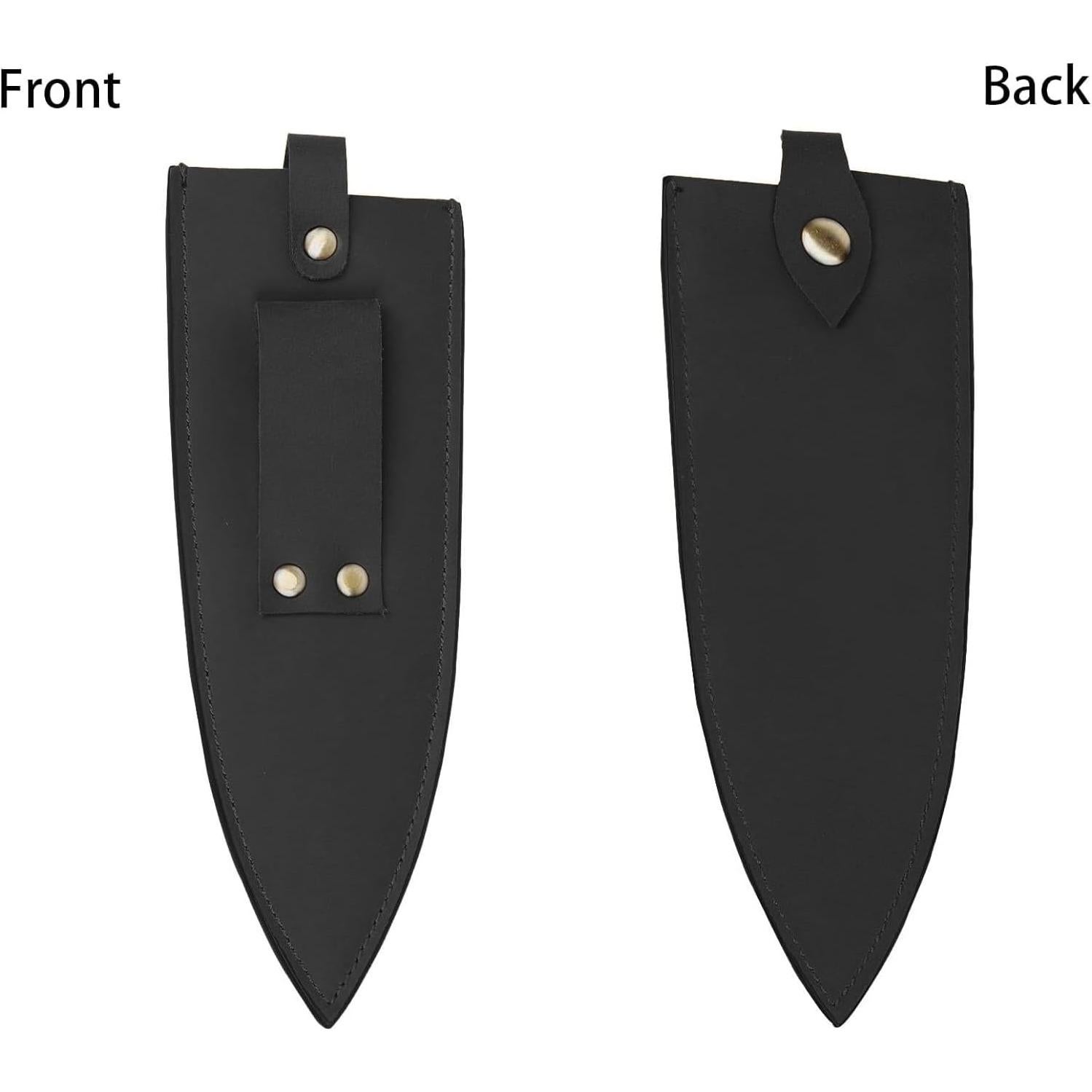 Funda de cuchillo de cuero Qchengsan 20.8x5.6cm para chef