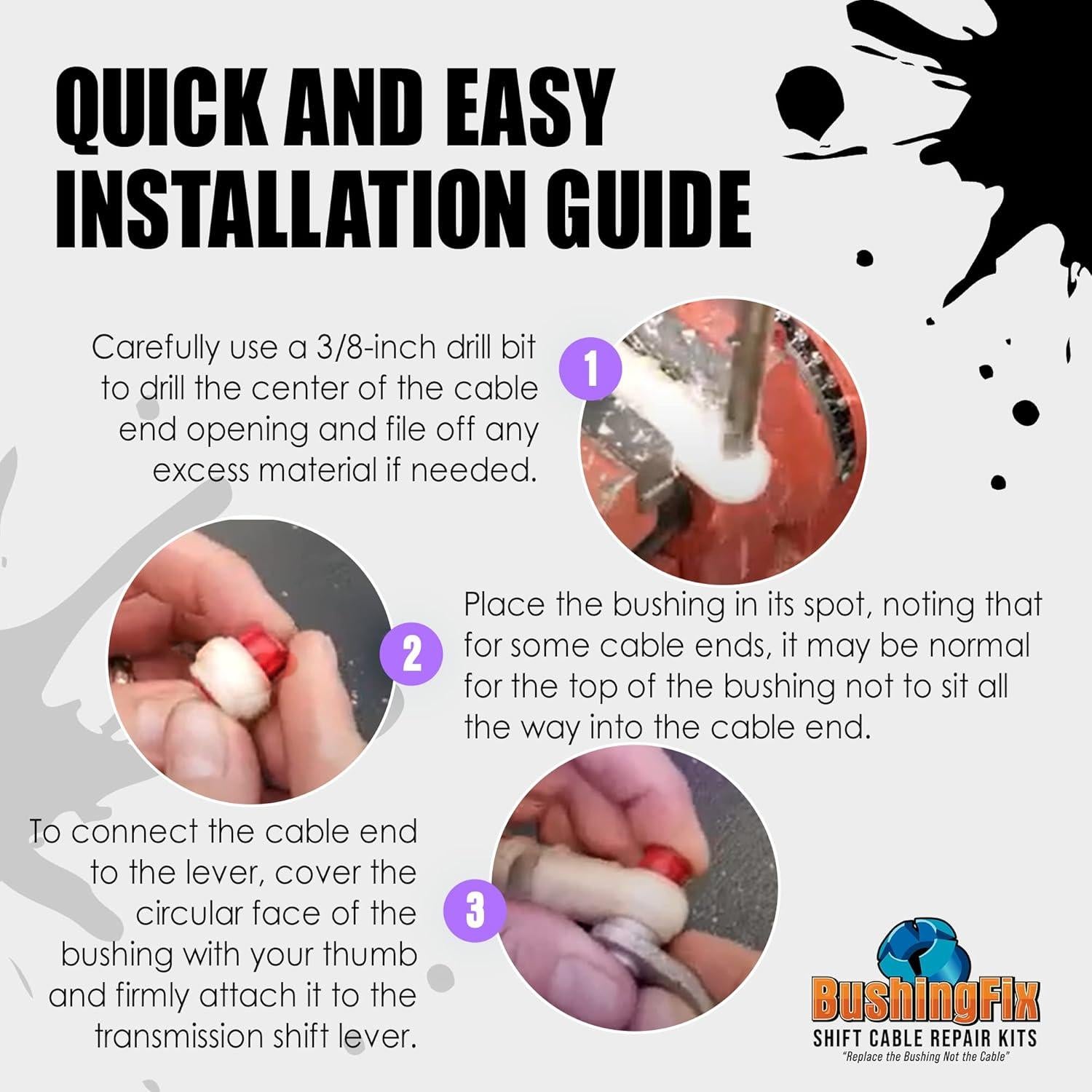 Kit de Reparación Bujes Cable Cambio BushingFix GC1KIT