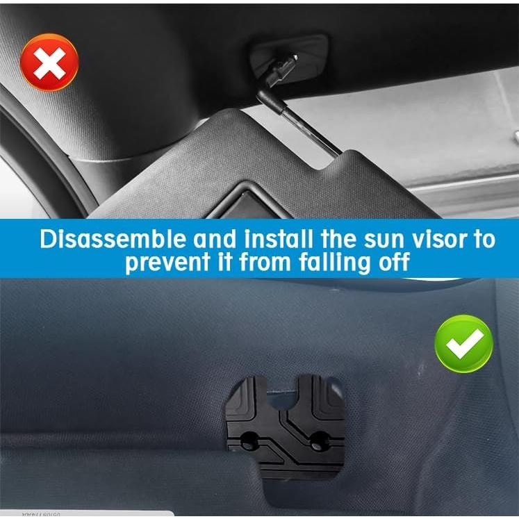 Kit de Reparación Visera Solar Kujunpao para Dodge RAM 1500 2019-2023