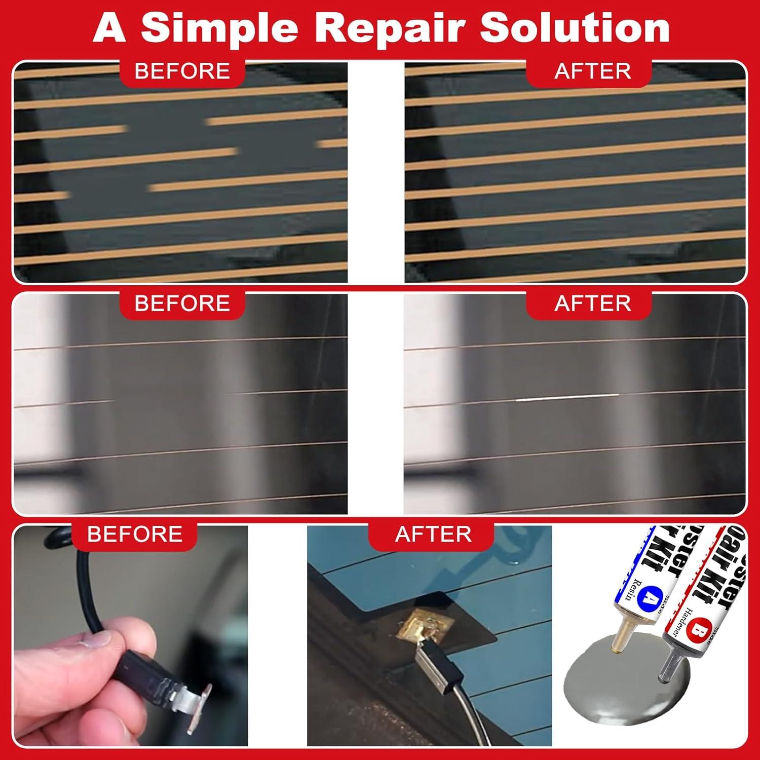 Kit de Reparación de Adhesión de Pestañas del Desempañador Beishiya