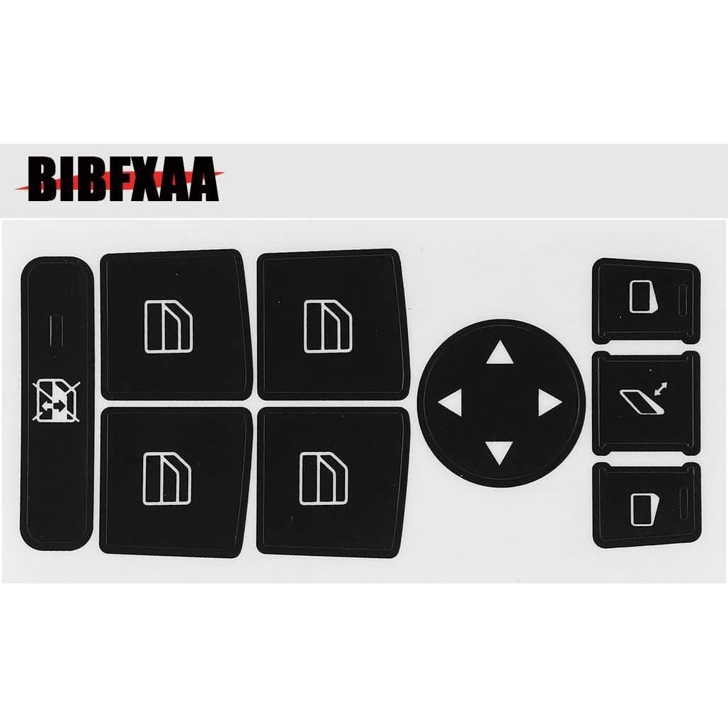 Kit Adhesivos Reparación Botones Mercedes Benz BIBAA Negro