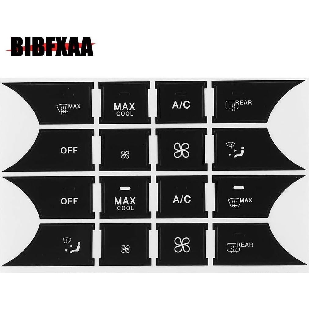 Kit Adhesivos Reparación Botones Mercedes Benz BIBAA Negro