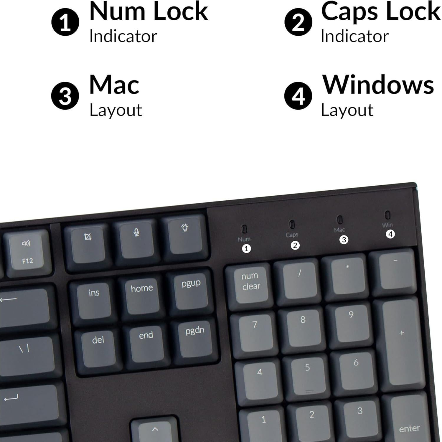 Teclado Mecánico Inalámbrico Keychron K10 104 Teclas Mac/Windows