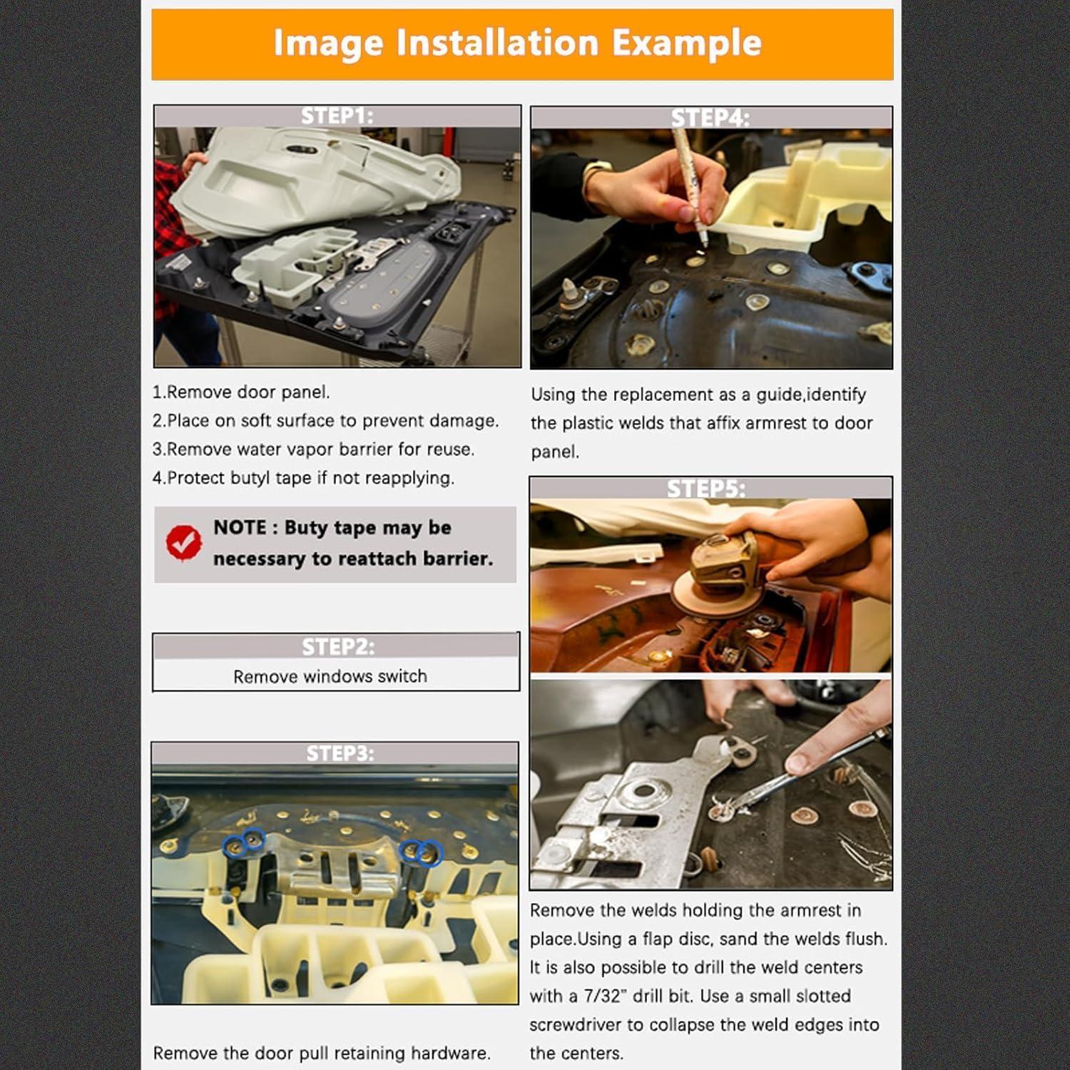 Kit Reparación Apoyabrazos Izquierdo YURLOCY Chevy/GMC 2010-2014