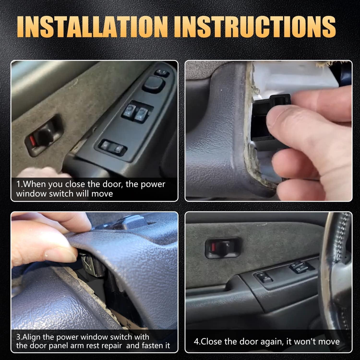 Kit de Reparación Clip Panel Interruptor OICCTBF Negro 2003-2007