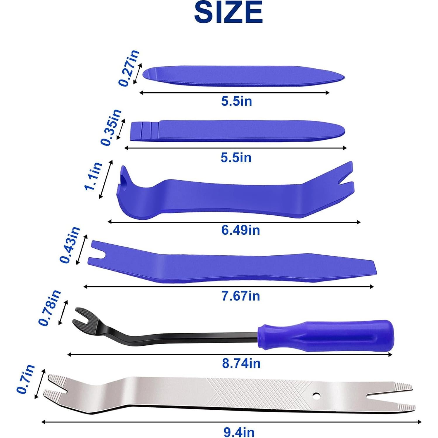 Kit de Herramientas para Retirar Molduras de Auto Etre Jeune 6 PCS