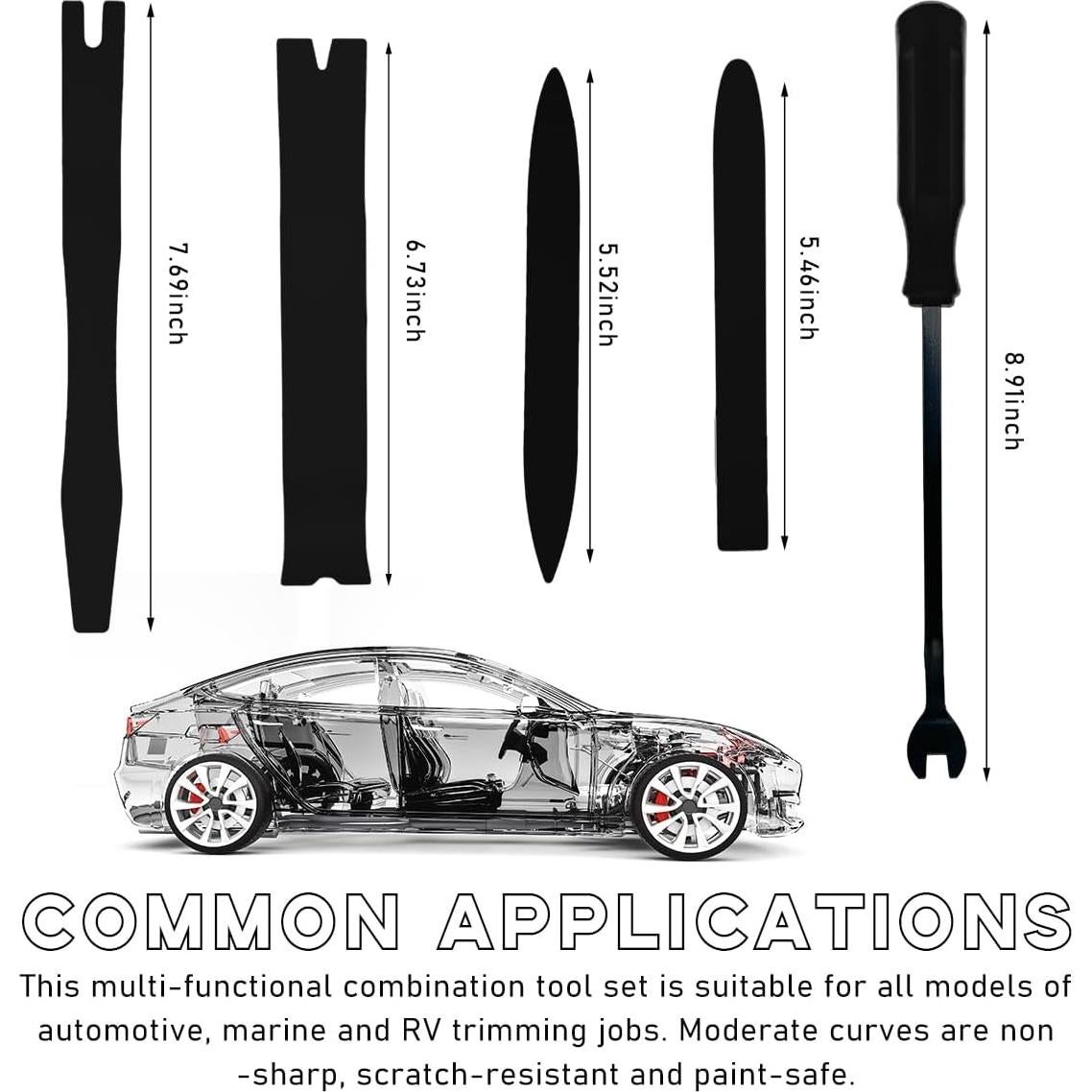 Kit de Herramientas Ziciner para Remoción de Molduras de Auto 5 PCS