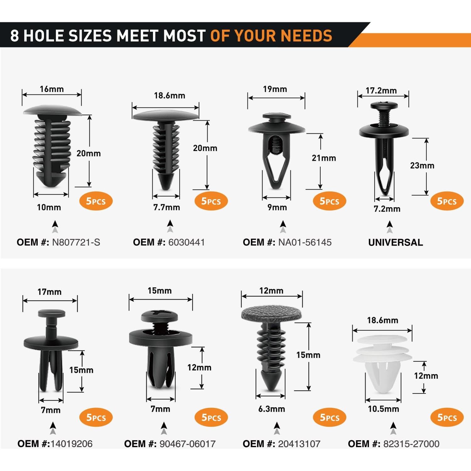 Kit de Herramientas de Remoción de Molduras GOOACC 88Pcs