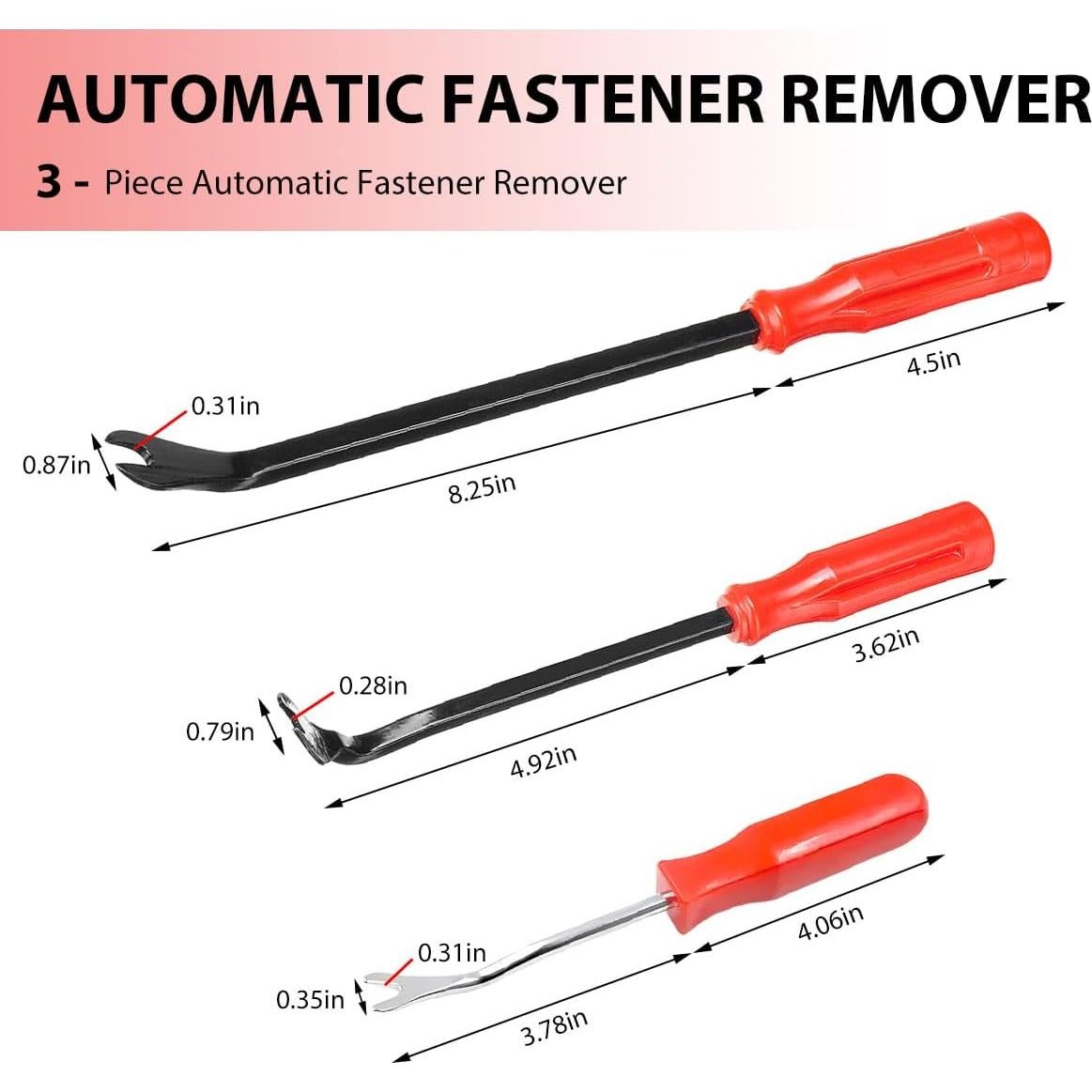 Juego de 3 Herramientas de Palanca NYTKL para Remover Sujetadores