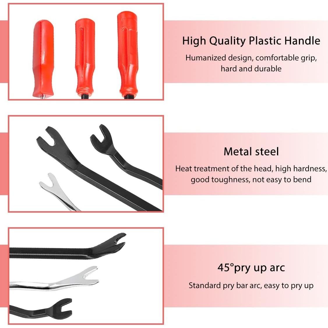 Juego de 3 Herramientas de Palanca NYTKL para Remover Sujetadores