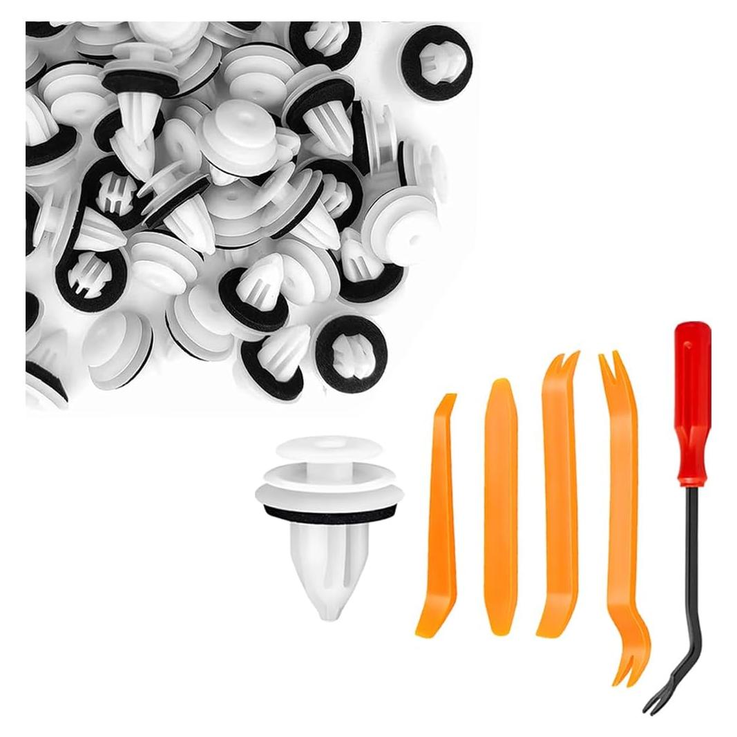 Kit de 105 Clips de Retención HZEL para Panel de Puerta