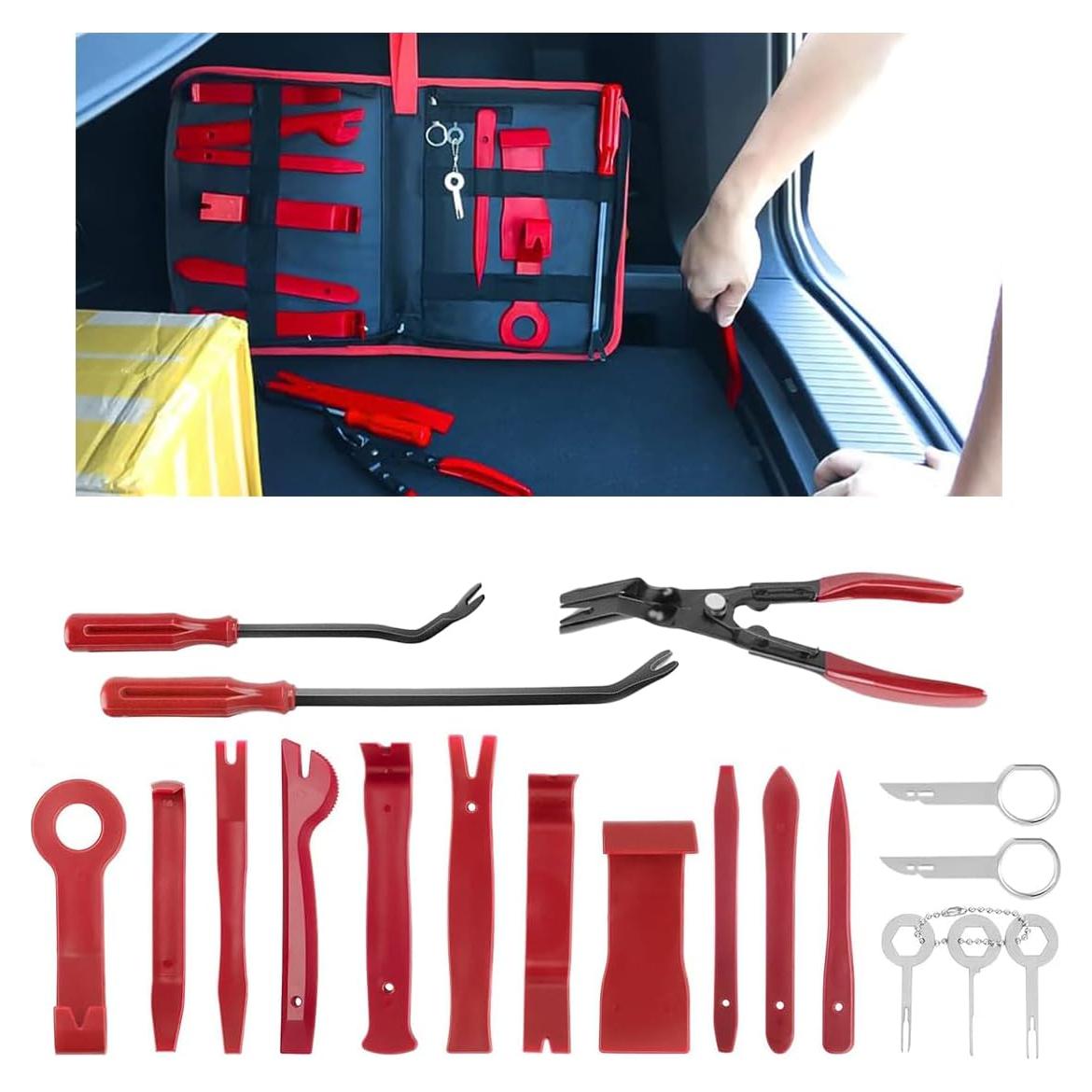 Kit de Herramientas de Eliminación de Molduras Auto GLSOWEE 19 Piezas