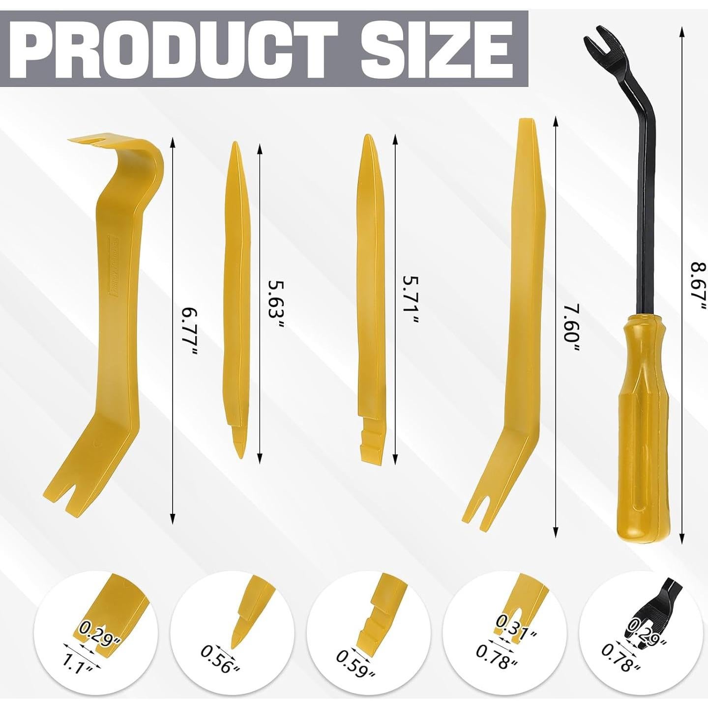 Kit de Herramientas para Remover Molduras de Auto Wuyaoyao 5 Piezas