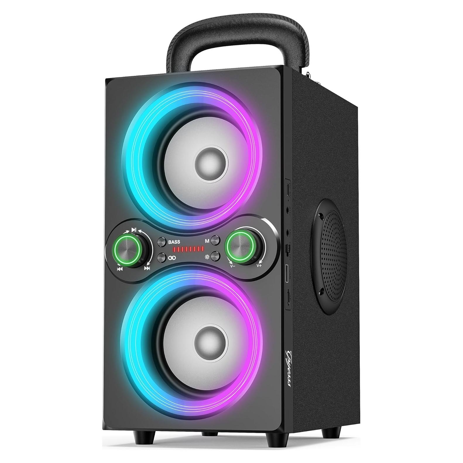 Altavoz Bluetooth Tpyesss BA-02 80W Portátil con Subwoofer