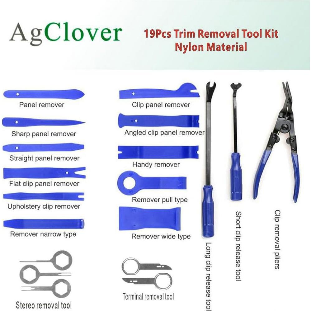 Juego de herramientas de extracción de molduras AgClover 19 piezas