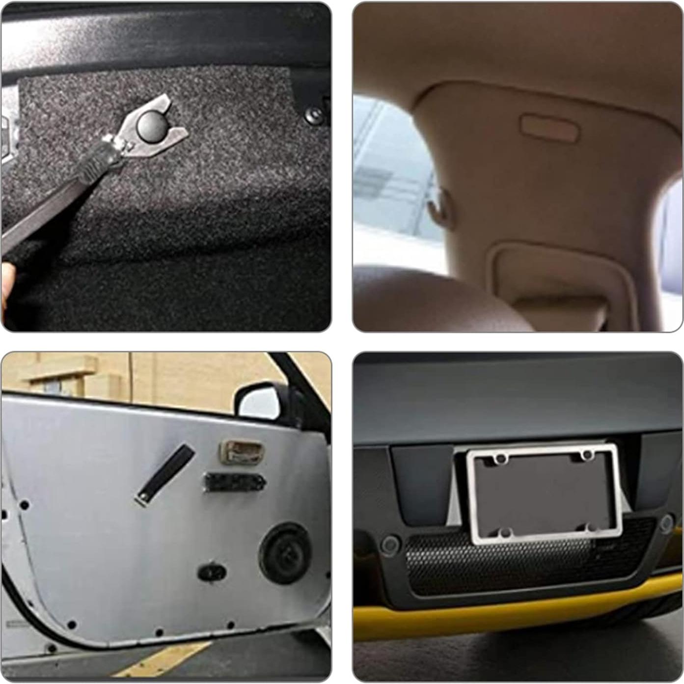 Kit de 100 Clips de Remache Universales Astibym 7.5mm Nylon