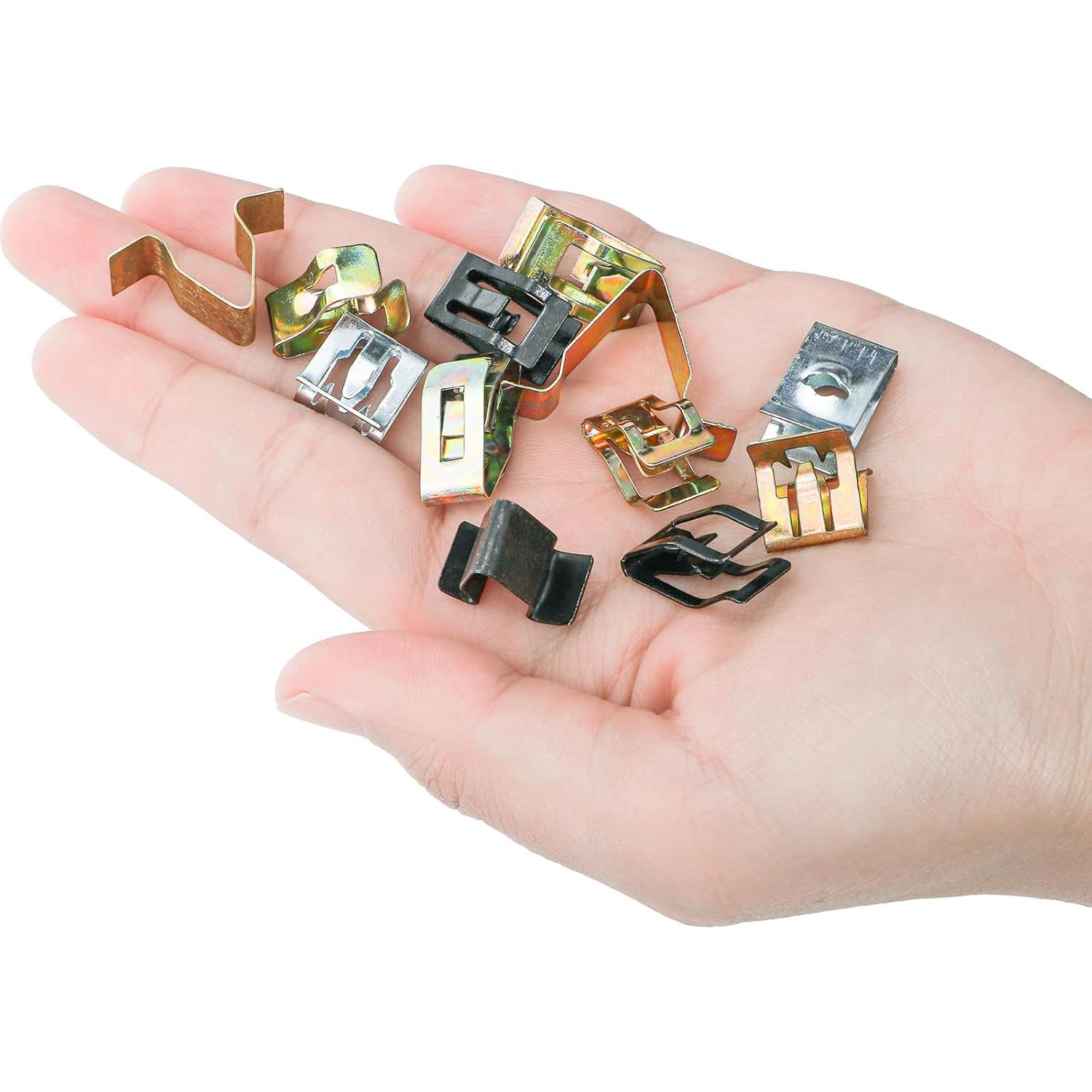 Kit de Clips Automotrices Hiceeden 240 Pcs Universal 12 Tipos