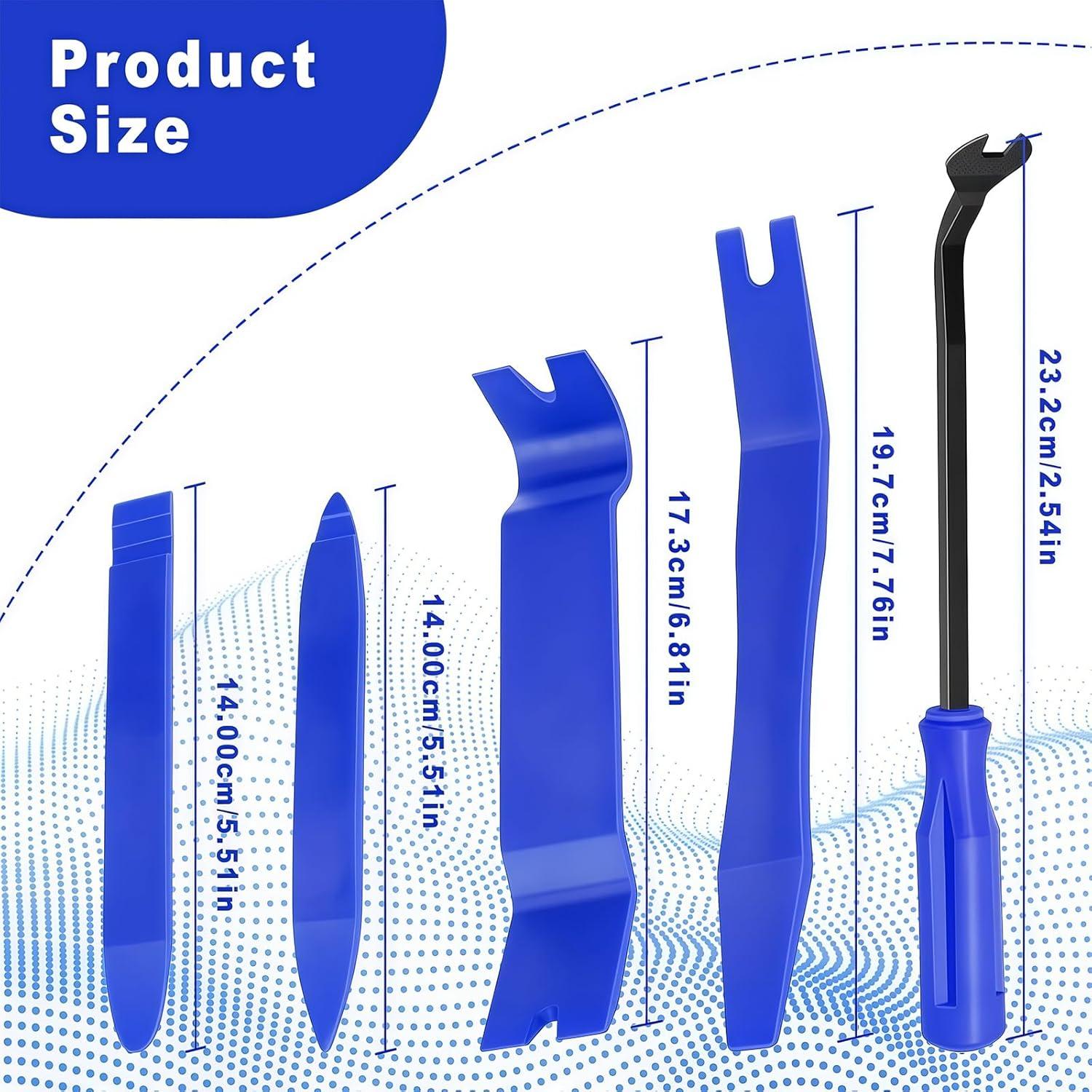 Juego de Herramientas de Extracción de Molduras AMZAUTO 5 PZS