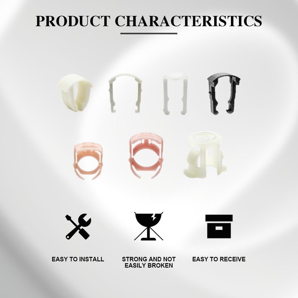 Kit 70 Clips de Línea de Combustible Lecctso 3/8" y 5/16"