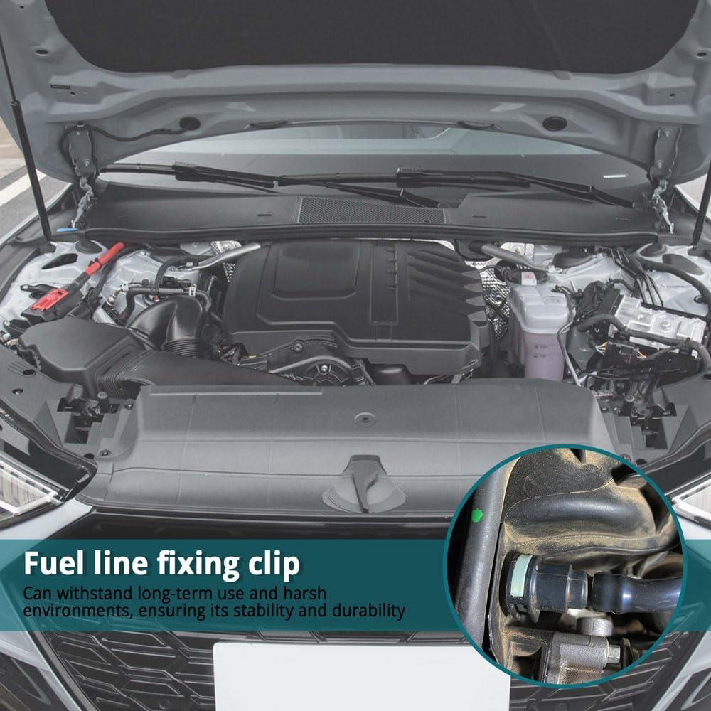 70 Clips de Línea de Combustible Tecledsn Nylon 7 Tamaños