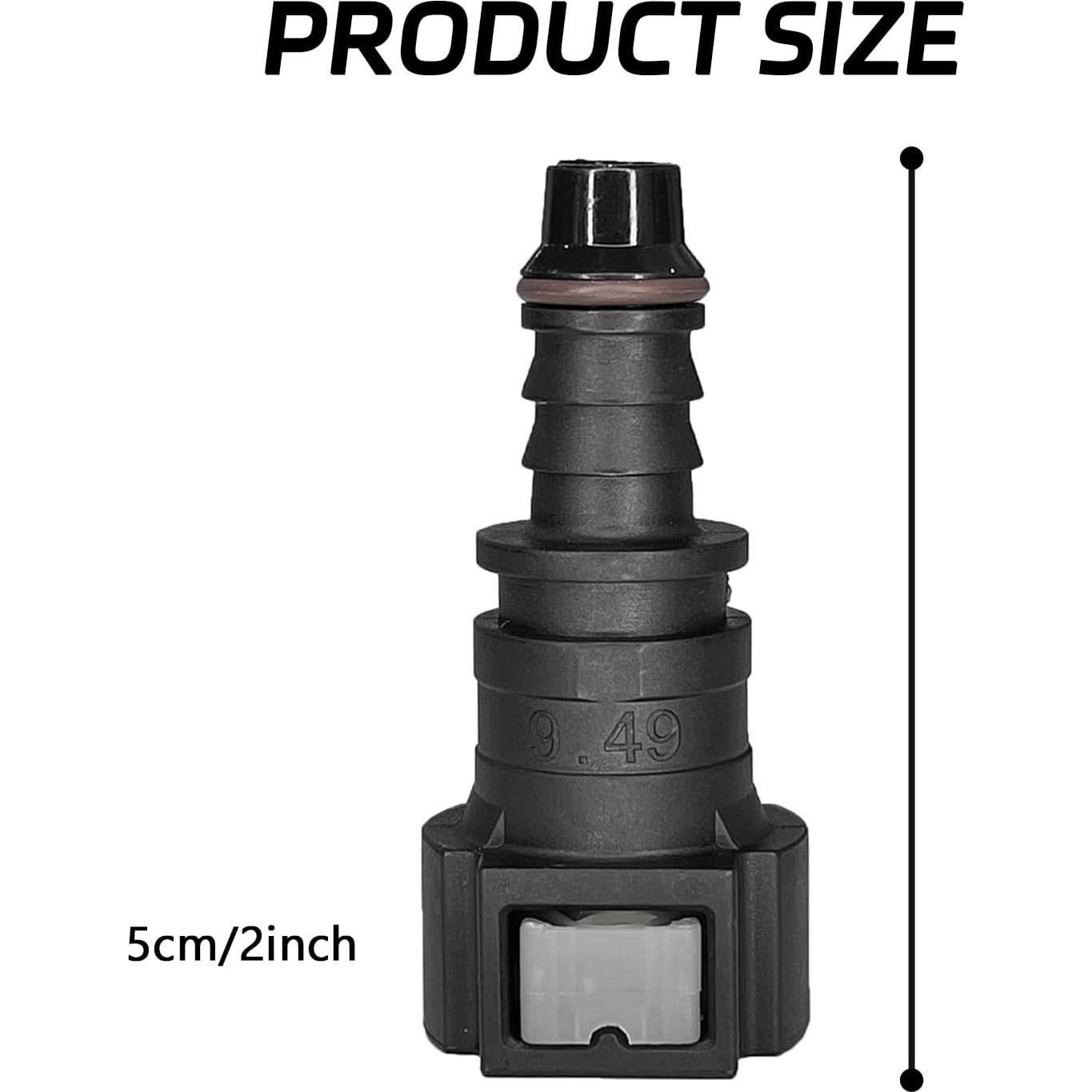 Conector Rápido de Combustible HHZL 2PCS Nylon 3/8" a 5/16"