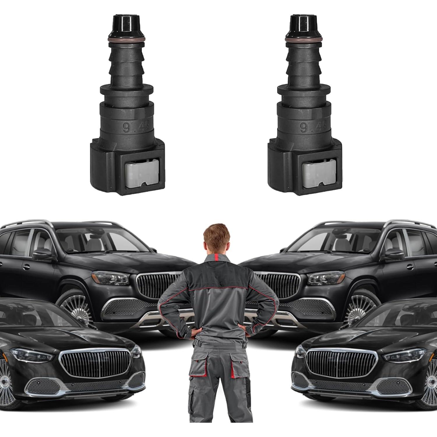 Conector Rápido de Combustible HHZL 2PCS Nylon 3/8" a 5/16"