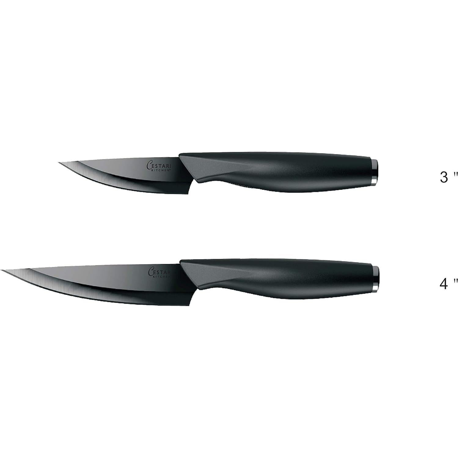Cuchillo de Pelar Cestari 3 Pulgadas Cerámica Avanzada Negro
