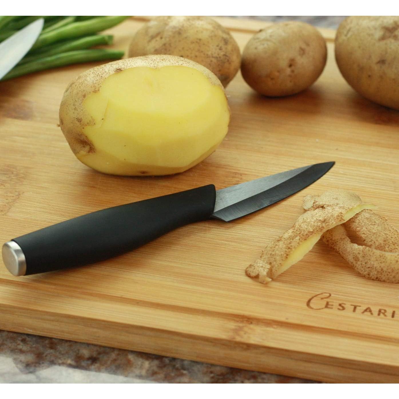 Cuchillo de Pelar Cestari 3 Pulgadas Cerámica Avanzada Negro