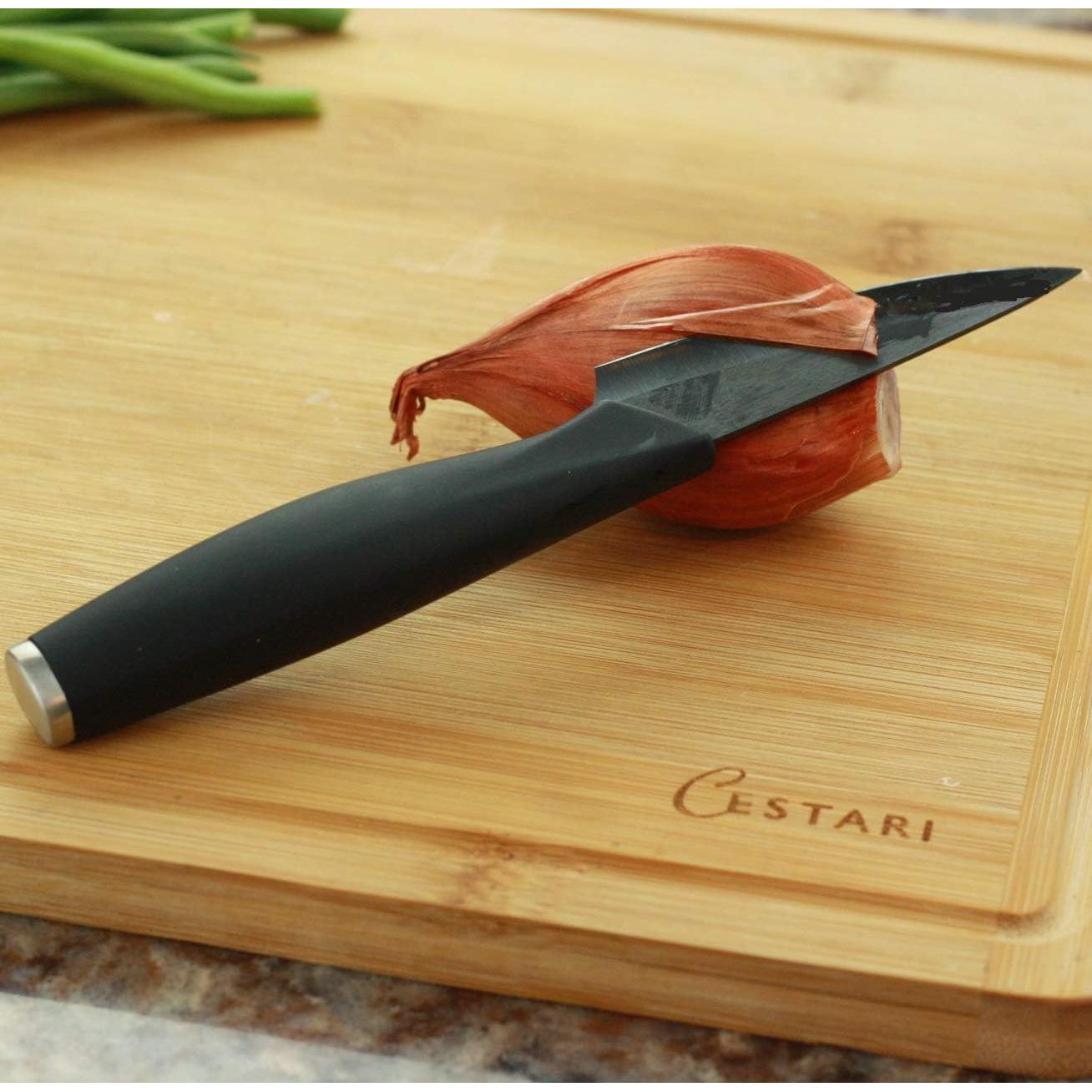 Cuchillo de Pelar Cestari 3 Pulgadas Cerámica Avanzada Negro