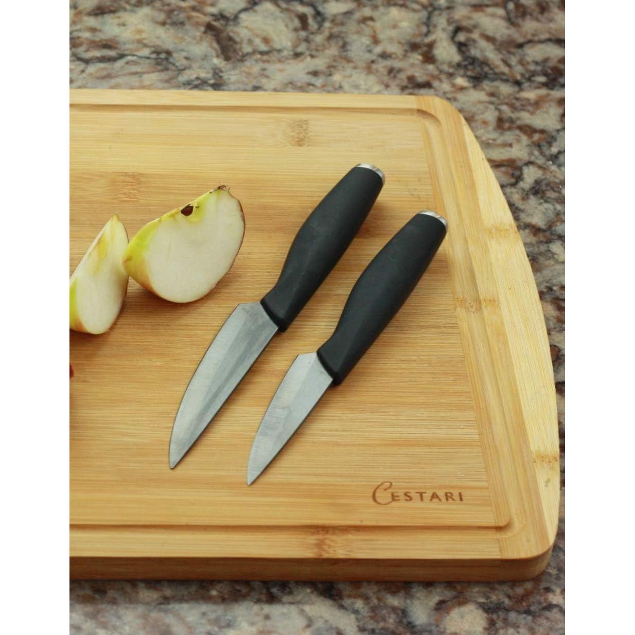 Cuchillo de Pelar Cestari 3 Pulgadas Cerámica Avanzada Negro