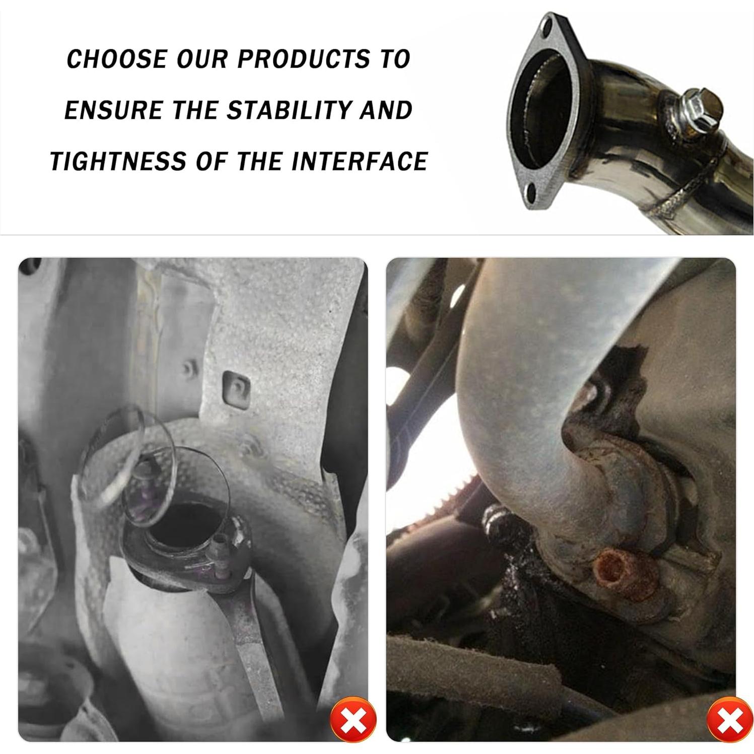 Juego de Junta de Flange de Escape KIFIDAN 7.62 cm 2PCS + Tornillos