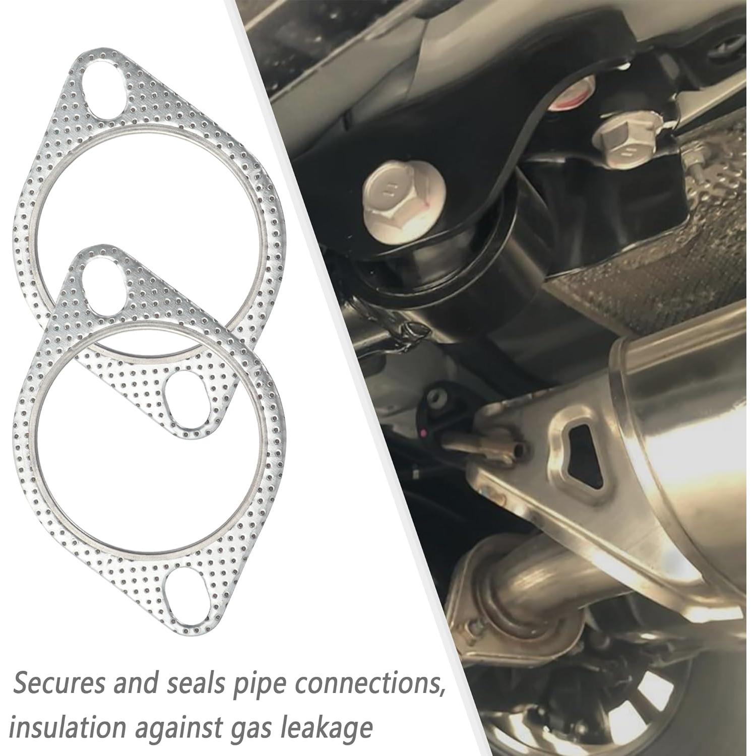 Juego de Junta de Flange de Escape KIFIDAN 7.62 cm 2PCS + Tornillos