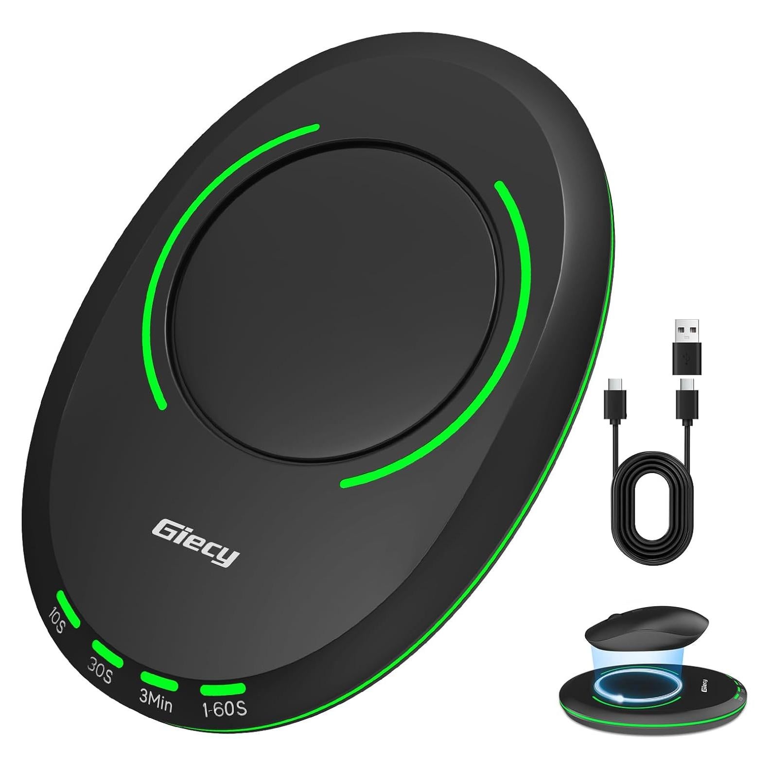 Movilizador de Mouse Giecy A10 Ultra Delgado con Temporizador