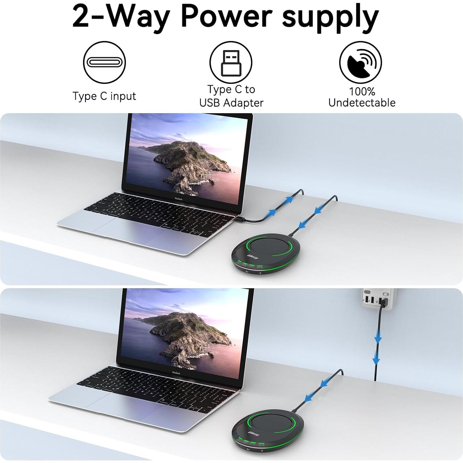 Movilizador de Mouse Giecy A10 Ultra Delgado con Temporizador