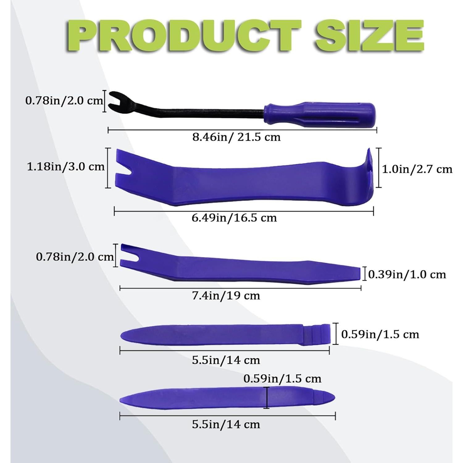 Kit de Herramientas de Eliminación de Molduras YUMITATA 5 Piezas